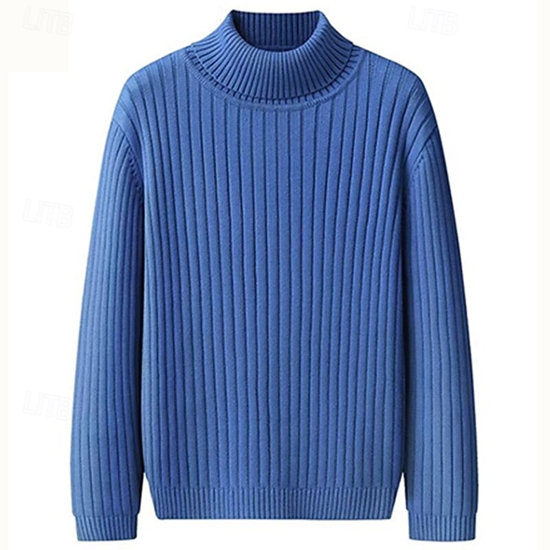 Hamish | Ribbed Roll-Neck Jumper