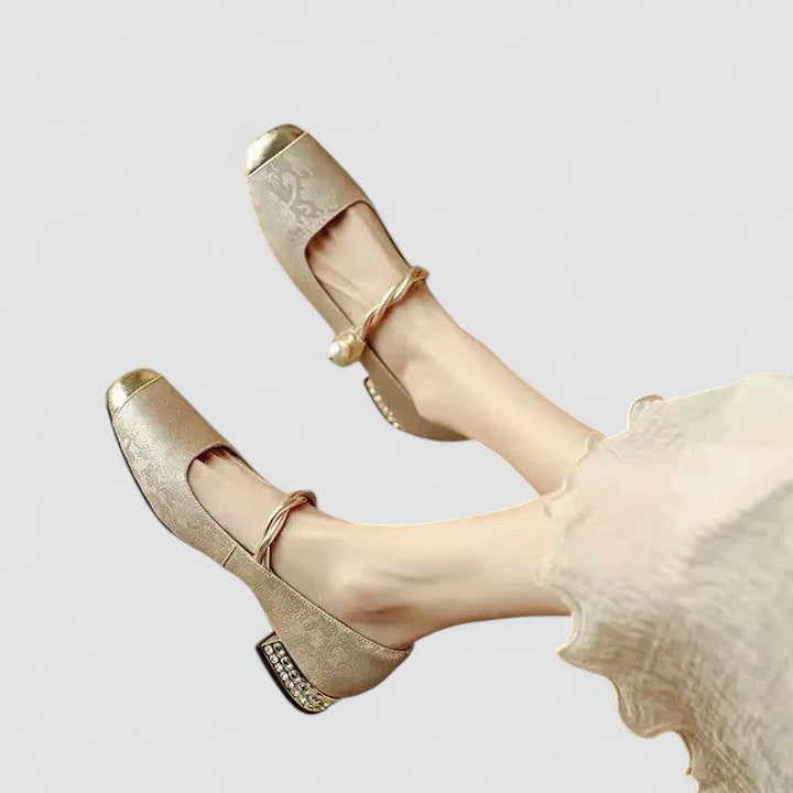 Eleanor | Classic Mary Jane Block Heel Shoes
