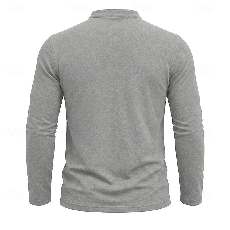 Owen | Classic Henley Long-Sleeve Shirt