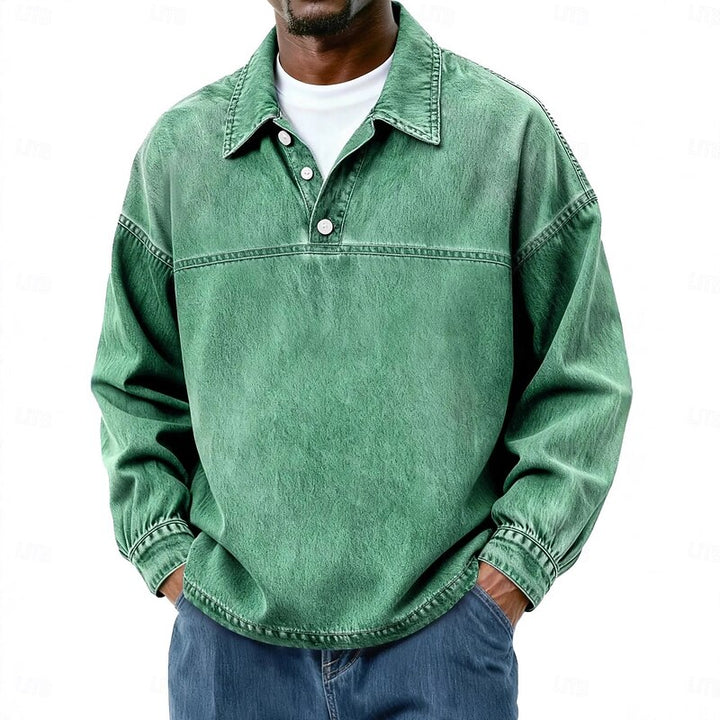 Rory | Relaxed Collared Pullover Shirt