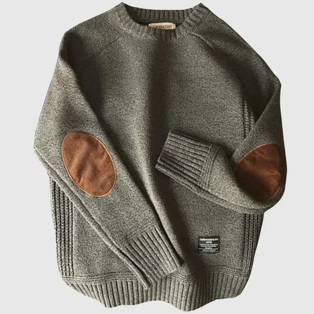 Reginald | Classic Elbow-Patch Sweater