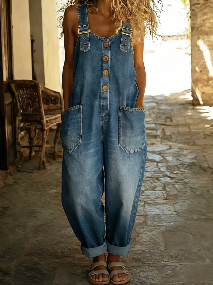 Meredith | Relaxed Adjustable-Strap Jumpsuit