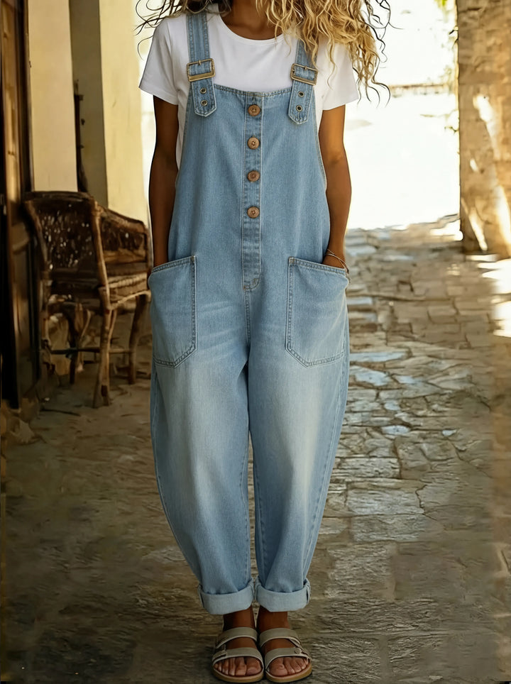 Meredith | Relaxed Adjustable-Strap Jumpsuit