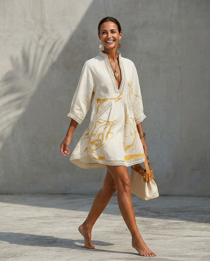 Rosabel | Elegant V-Neck Mini Dress