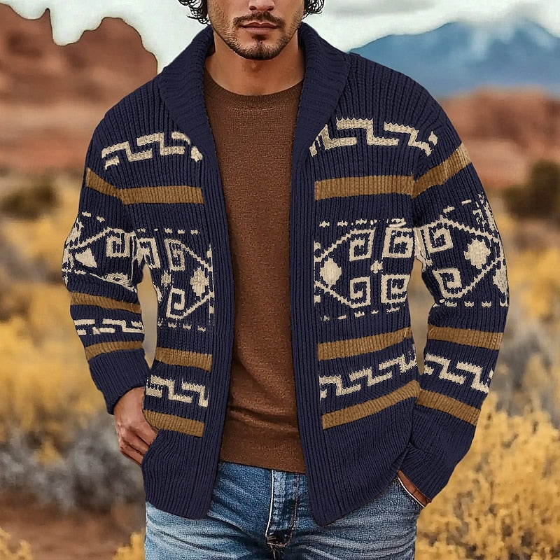 Archer | Heritage Patterned Cardigan