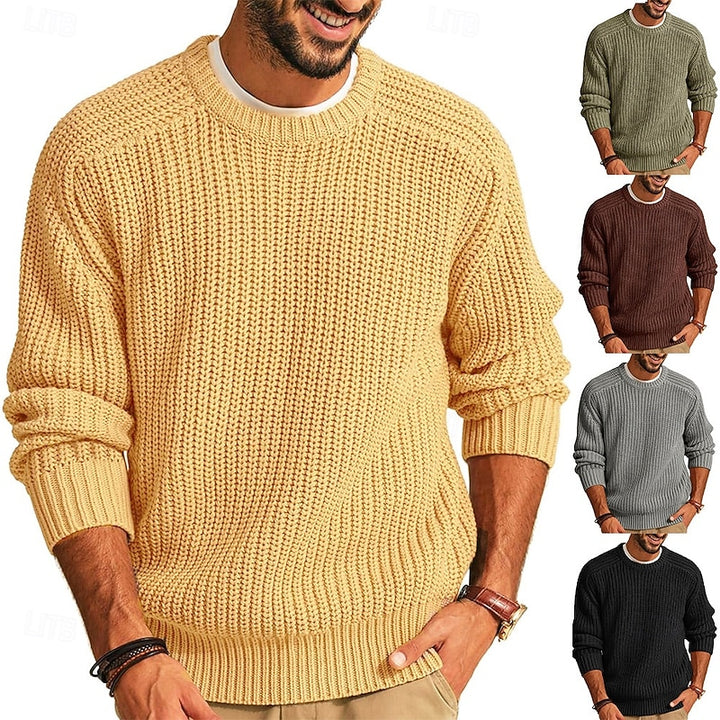 Percy | Ribbed Crew Neck Jumper