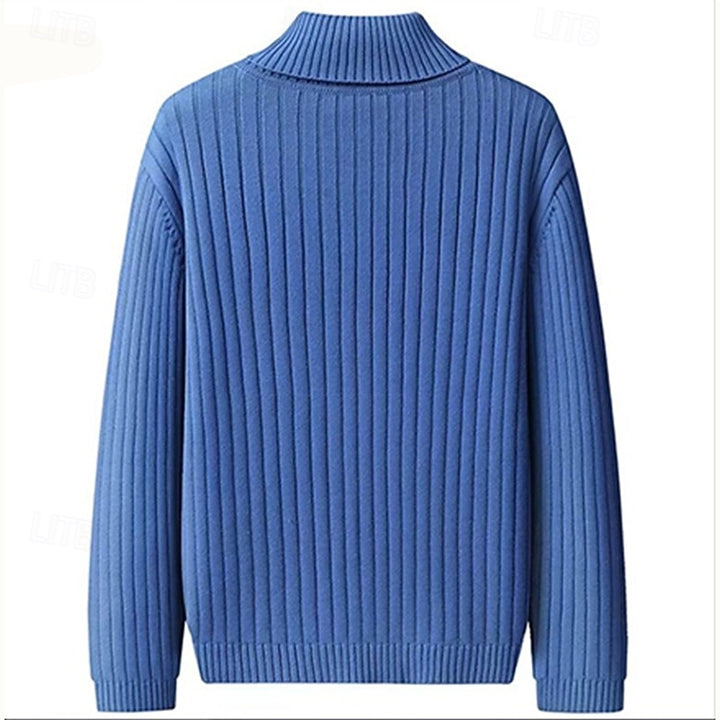 Hamish | Ribbed Roll-Neck Jumper