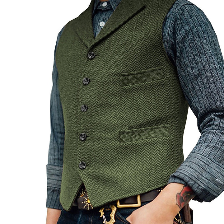Alden | Tailored Herringbone Waistcoat