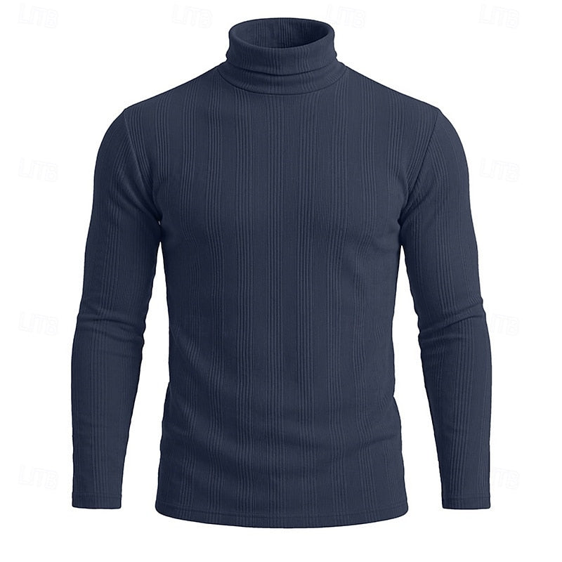 Conrad | Textured Turtleneck Top