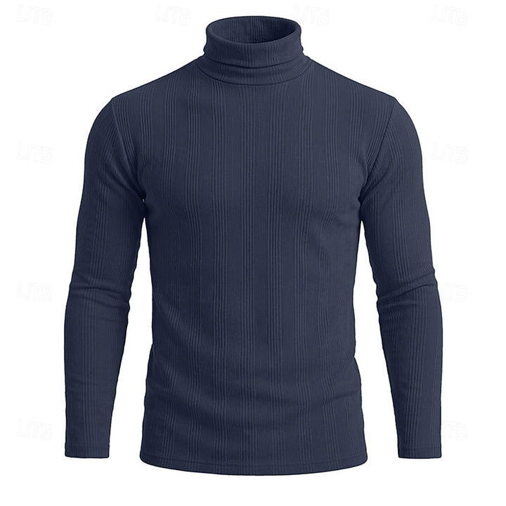 Conrad | Textured Turtleneck Top