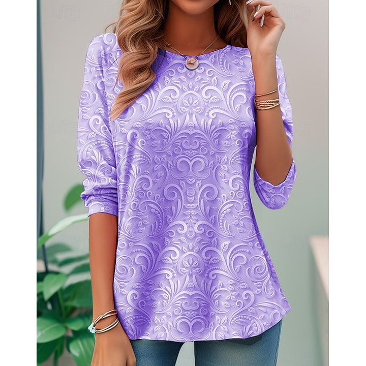 Bianca | Floral Print Long-Sleeve Tunic