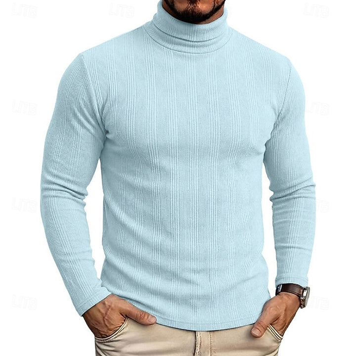 Conrad | Textured Turtleneck Top