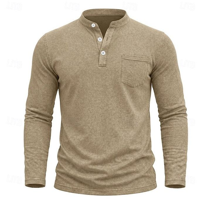 Owen | Classic Henley Long-Sleeve Shirt