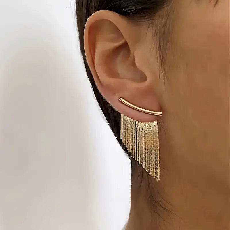 Sienna | Cascading Fringe Earrings