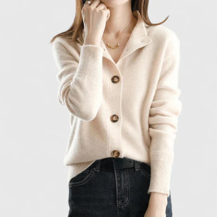 Constance | Refined Button-Front Cardigan