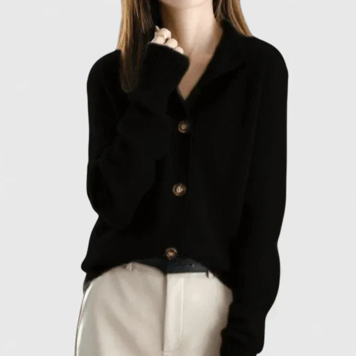Constance | Refined Button-Front Cardigan