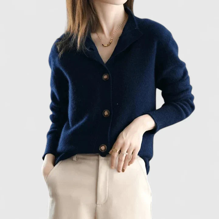 Constance | Refined Button-Front Cardigan