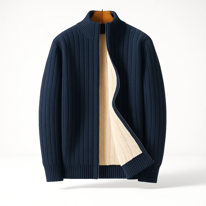 Jackson | Casual Long Sleeve Zipper Cardigan