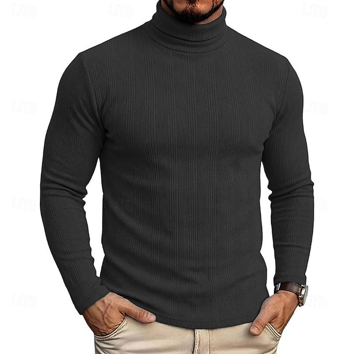 Conrad | Textured Turtleneck Top