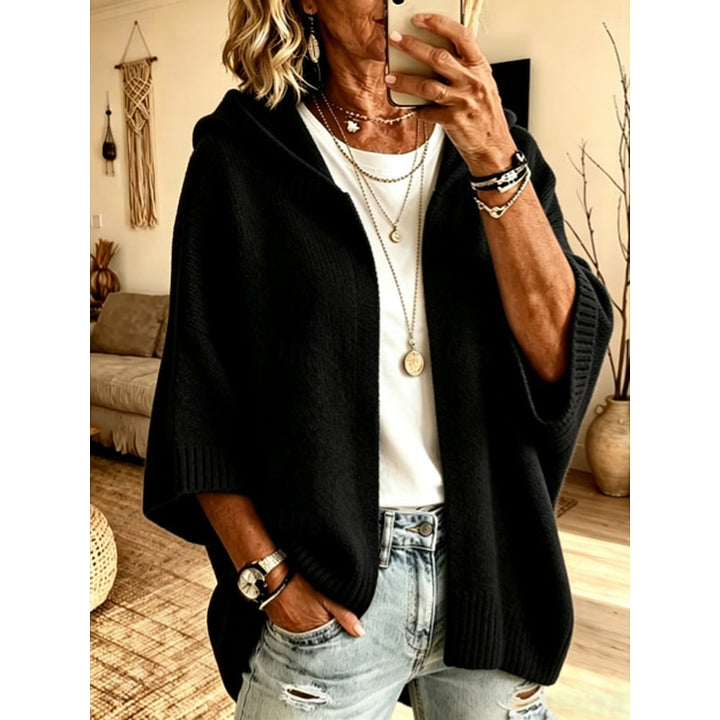 Marlowe | Relaxed Hooded Open-Front Cardigan