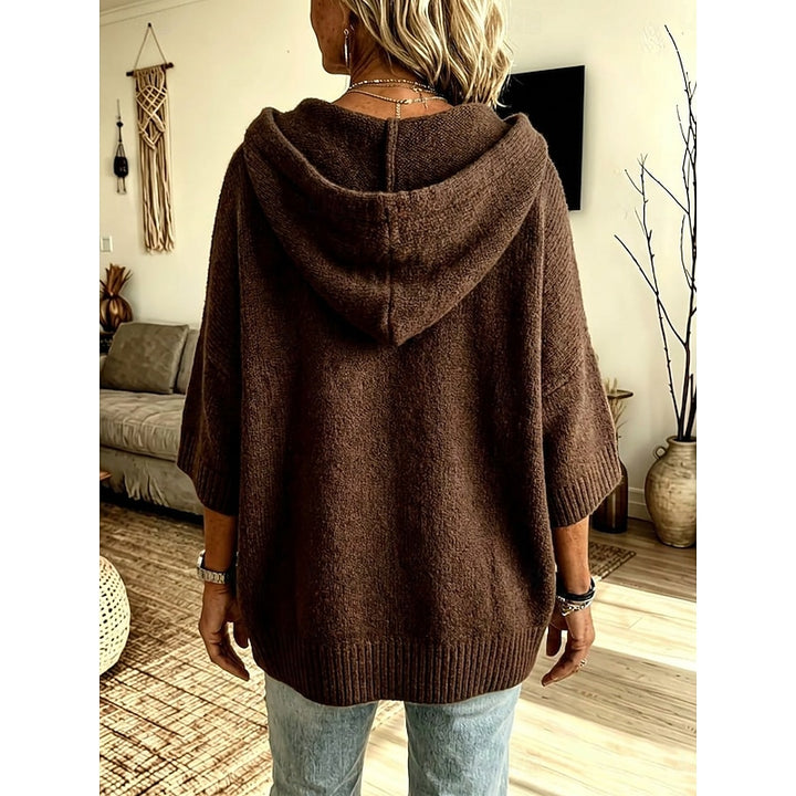 Marlowe | Relaxed Hooded Open-Front Cardigan