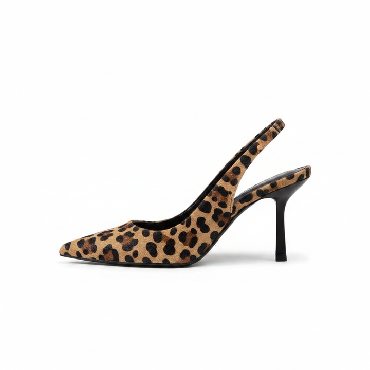 Isabriella | Leopard Print Slingback Block Heels