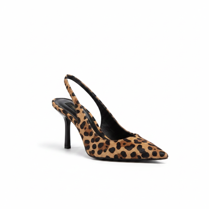 Isabriella | Leopard Print Slingback Block Heels