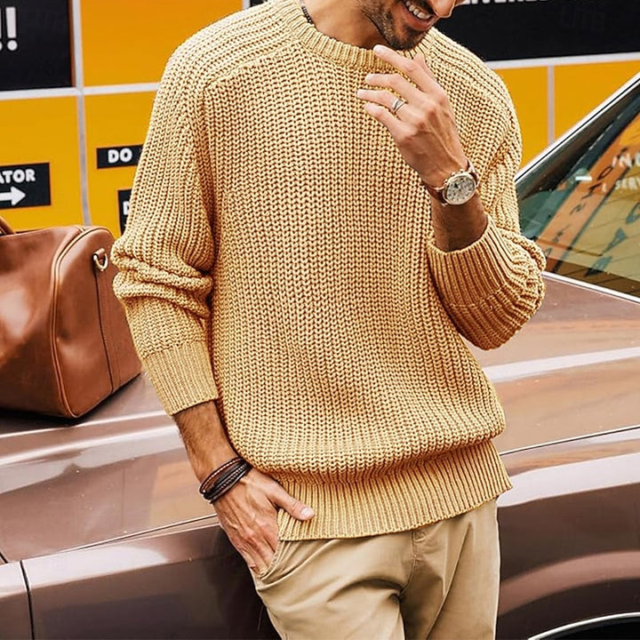 Percy | Ribbed Crew Neck Jumper