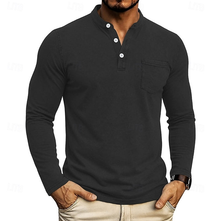 Owen | Classic Henley Long-Sleeve Shirt