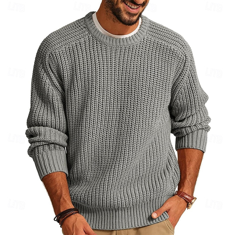 Percy | Ribbed Crew Neck Jumper
