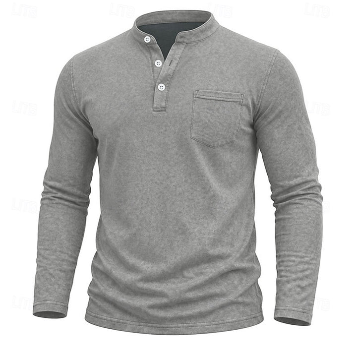 Owen | Classic Henley Long-Sleeve Shirt