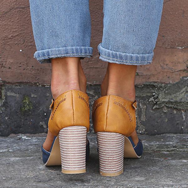 Renata | Elegant Block-Heel Mary Jane Heels