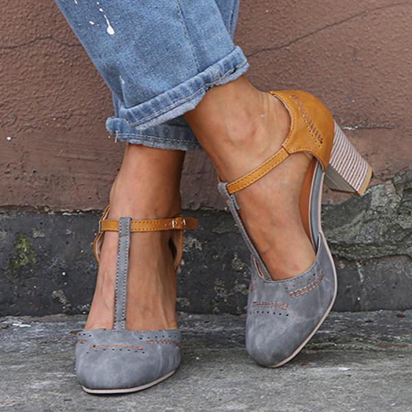 Renata | Elegant Block-Heel Mary Jane Heels