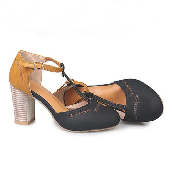 Renata | Elegant Block-Heel Mary Jane Heels