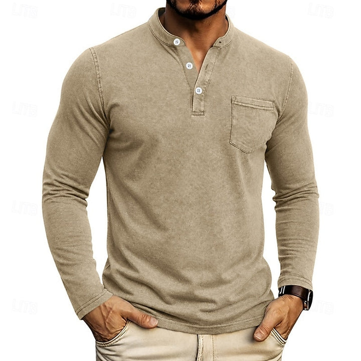 Owen | Classic Henley Long-Sleeve Shirt
