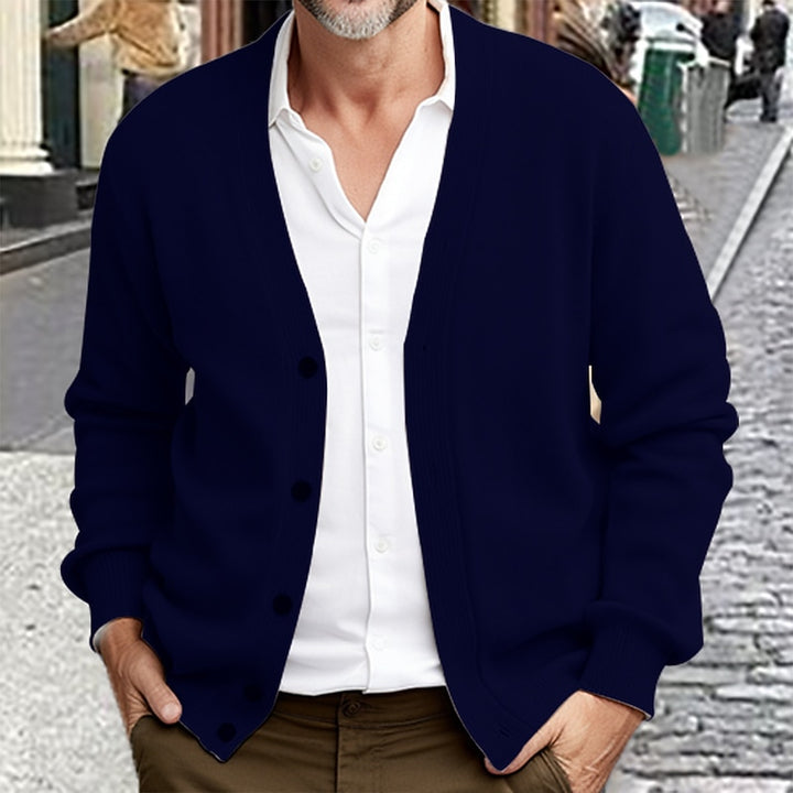 Sinclair | Ribbed V-Neck Cardigan
