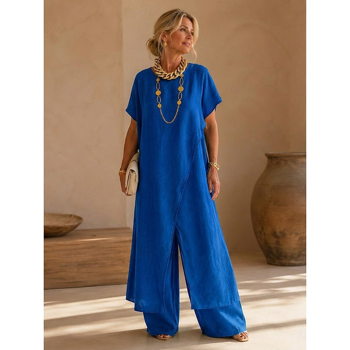 Henrietta | Relaxed Wrap-Front Two-Piece Set