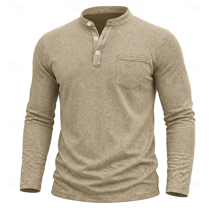 Owen | Classic Henley Long-Sleeve Shirt