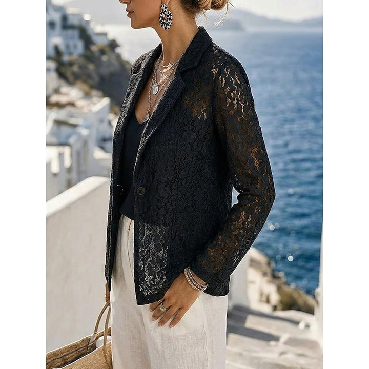 Ingrid | Refined Openwork Blazer