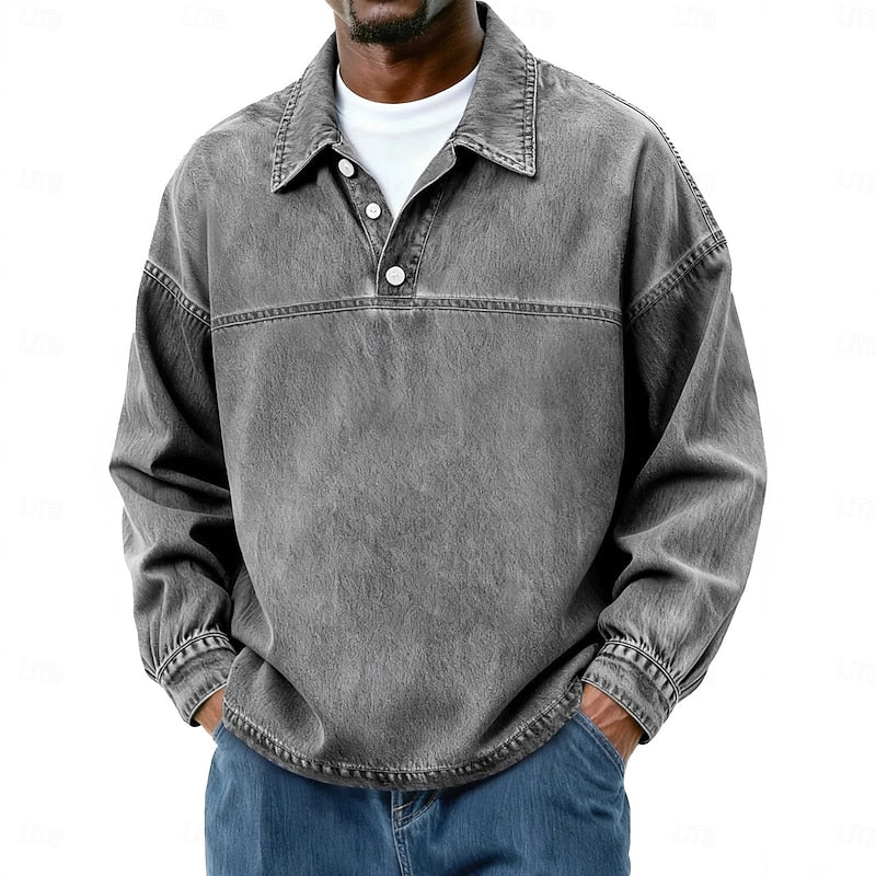 Rory | Relaxed Collared Pullover Shirt