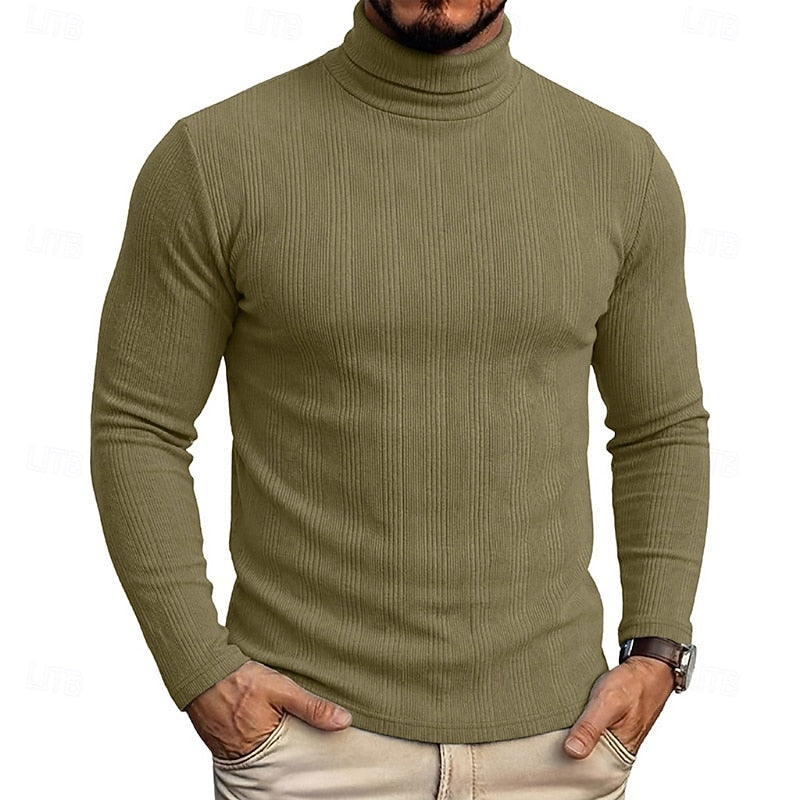 Conrad | Textured Turtleneck Top