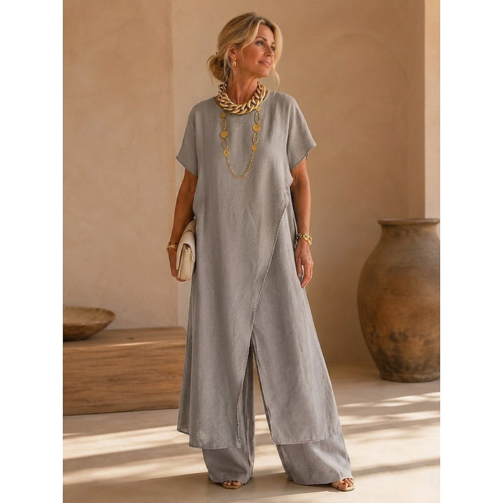 Henrietta | Relaxed Wrap-Front Two-Piece Set
