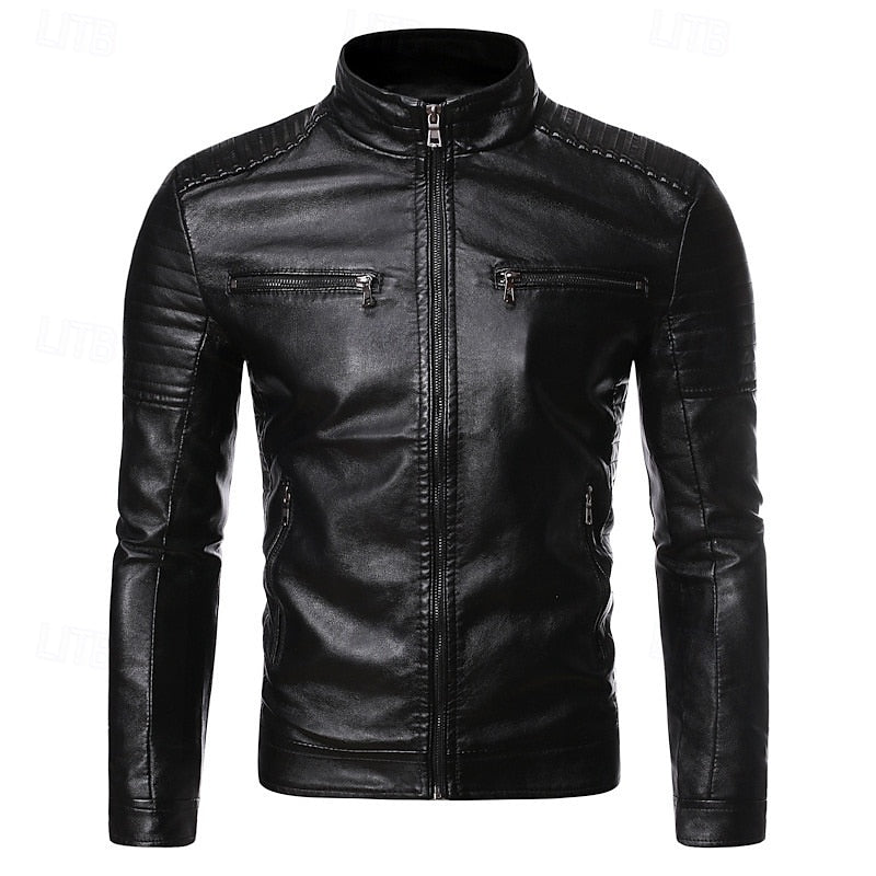Julius | Classic Stand-Collar Biker Jacket