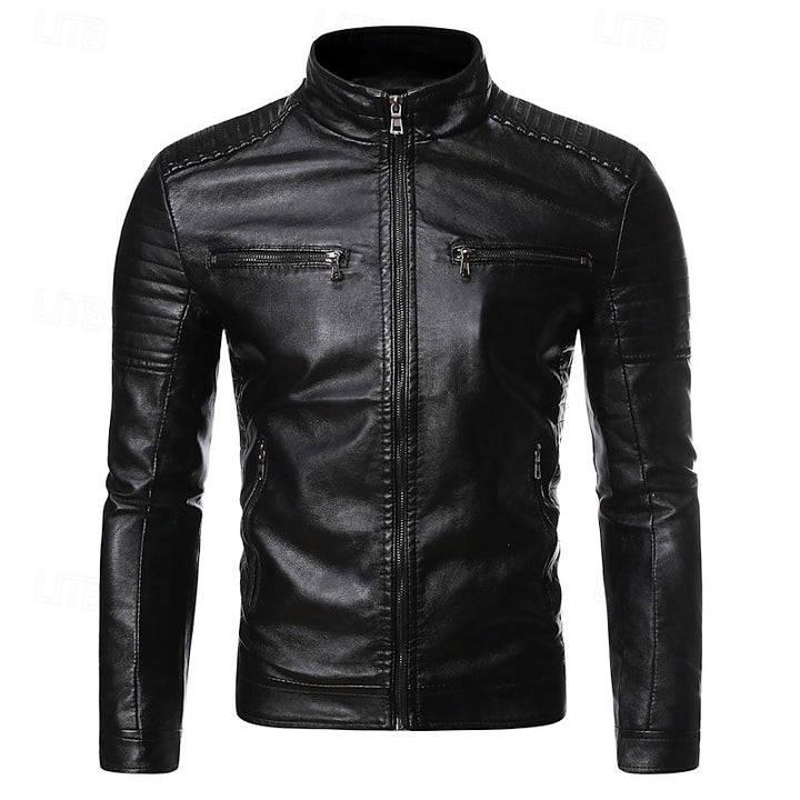 Julius | Classic Stand-Collar Biker Jacket
