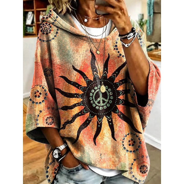 Diane | Botanical Hooded Top