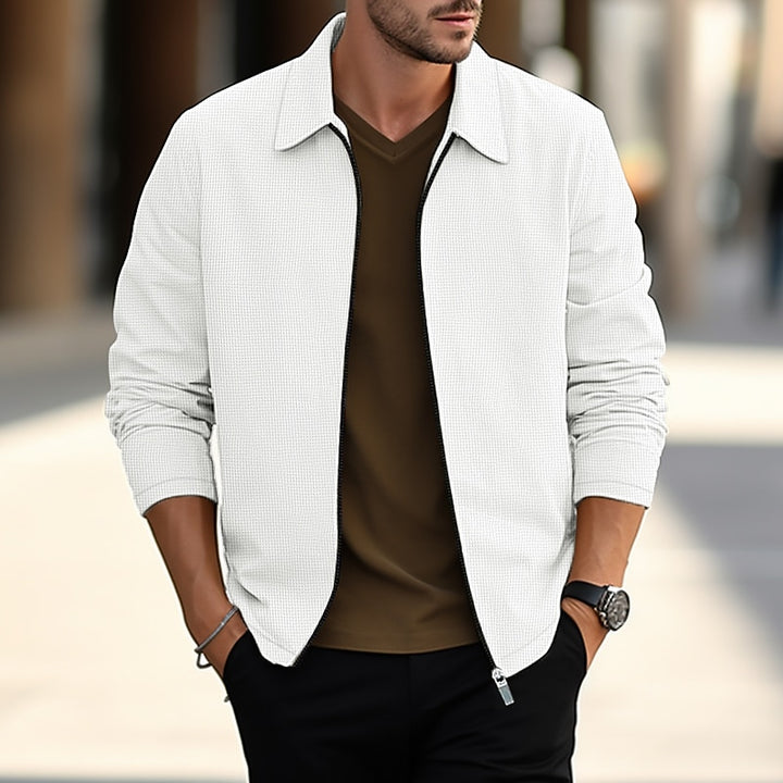 Winston | Textured Zip Overshirt