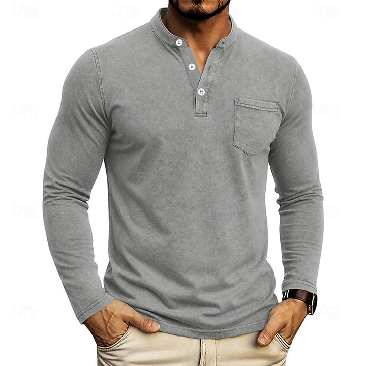 Owen | Classic Henley Long-Sleeve Shirt