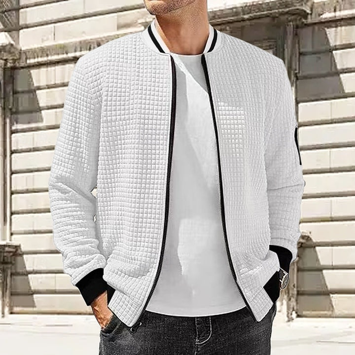 Lachlan | Textured Stand-Collar Jacket