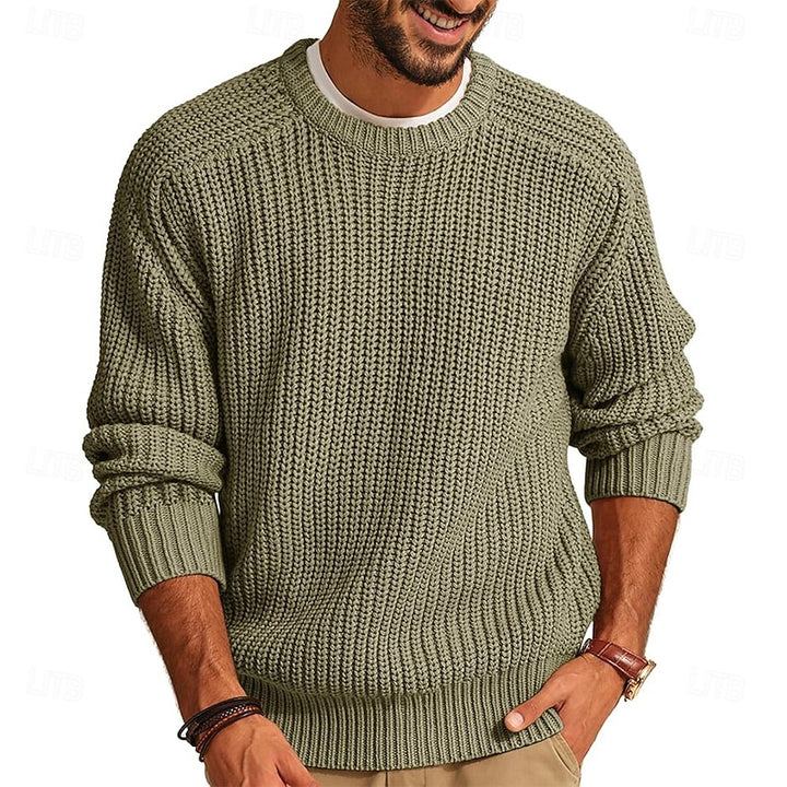 Percy | Ribbed Crew Neck Jumper