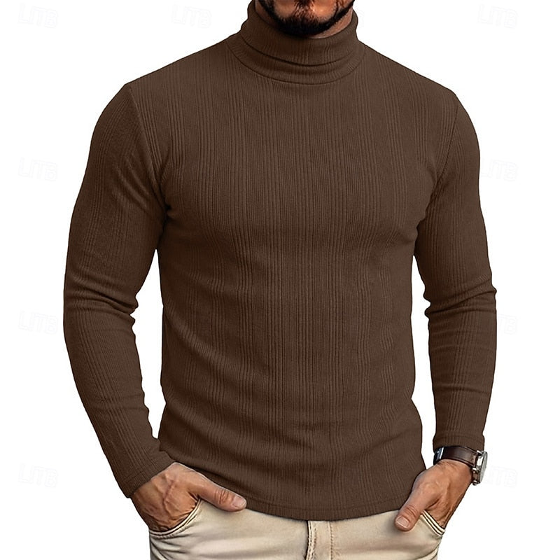 Conrad | Textured Turtleneck Top